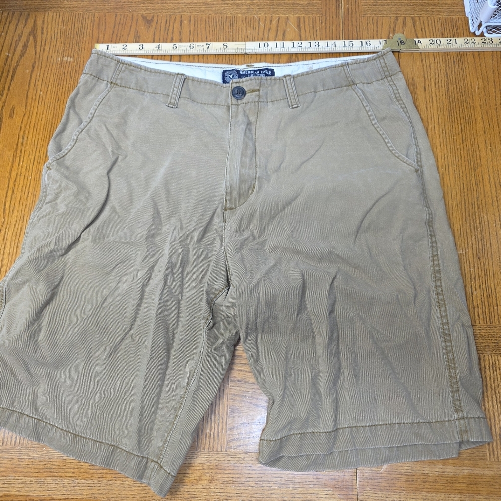 American Eagle Longbroad Men's Size 34 Chino Brown Shorts